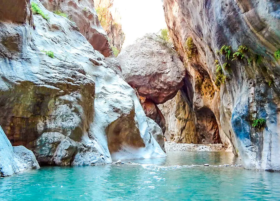 Finike'de bulunan Gökbük Kanyonu'nun Görüntüsü
