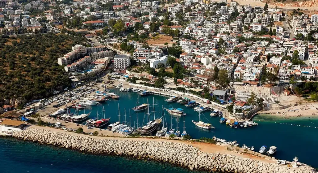 Kaş Kalkan Yat Limanı Havadan Görünümü