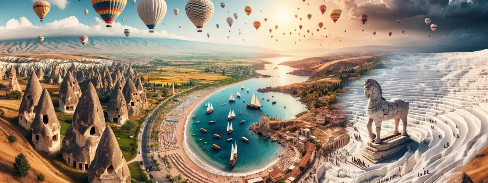 Türkiye'nin gezilmesi gereken en güzel yerlerinin buluştuğu görsel