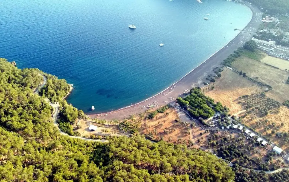 Ekincik Koyu'nun Havadan Çekilmiş Panoromik Görünümü