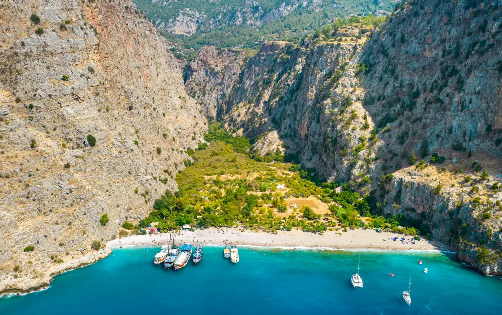 Kelebekler Vadisinin Drone İle Havadan Çekilmiş Fotoğrafı