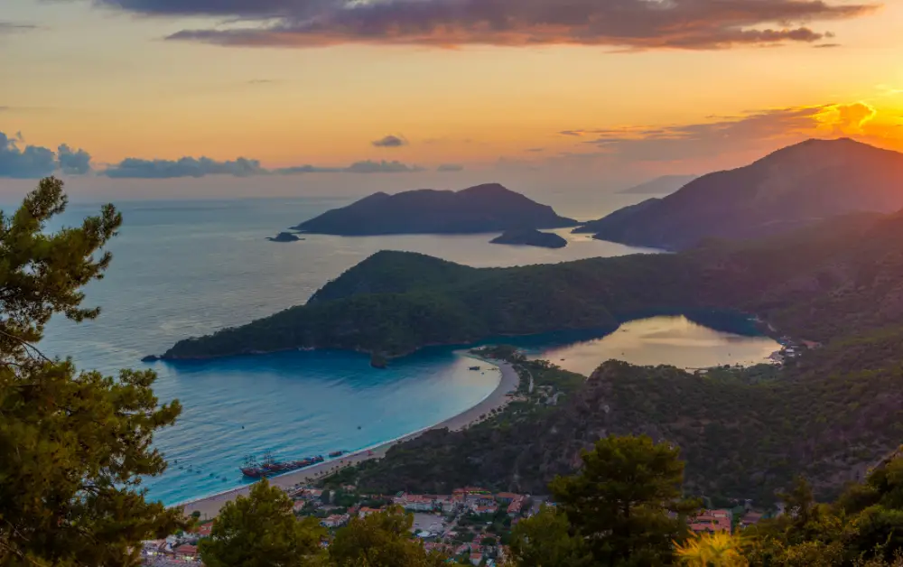 Ölüdeniz Manzarası Gün Batımı