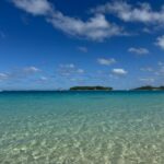 Mauritius’un turkuaz denizi ve tropik sahil manzarası