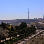 Azerbaycan gezi rehberi için Bakü ve çevresinden şehir manzarası