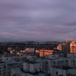 Ukrayna gezilecek yerler için Kiev ve tarihi şehir manzarası